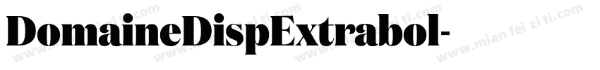 DomaineDispExtrabol字体转换