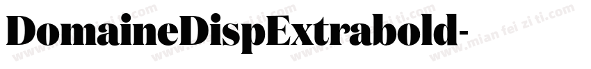 DomaineDispExtrabold字体转换