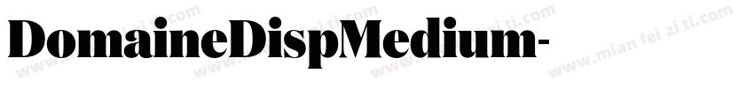 DomaineDispMedium字体转换