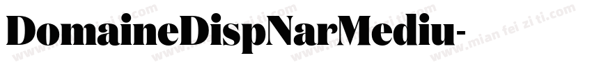 DomaineDispNarMediu字体转换