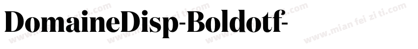DomaineDisp-Boldotf字体转换