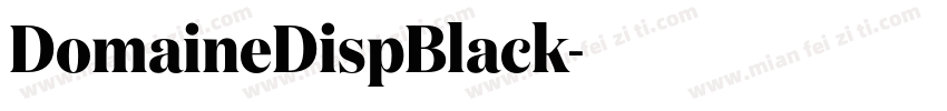 DomaineDispBlack字体转换