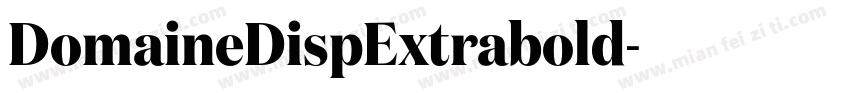 DomaineDispExtrabold字体转换