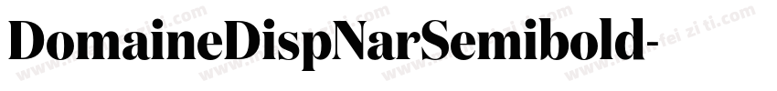 DomaineDispNarSemibold字体转换