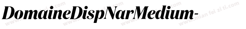 DomaineDispNarMedium字体转换