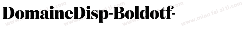 DomaineDisp-Boldotf字体转换