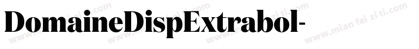 DomaineDispExtrabol字体转换