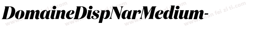 DomaineDispNarMedium字体转换