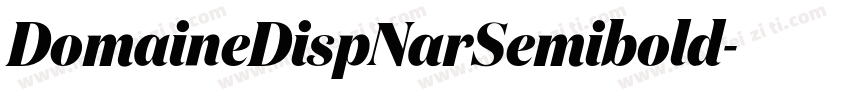 DomaineDispNarSemibold字体转换