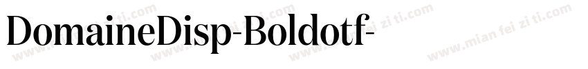 DomaineDisp-Boldotf字体转换