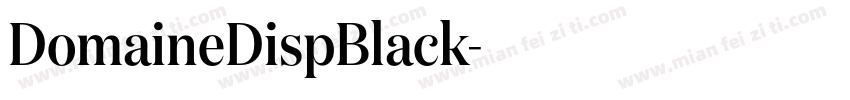 DomaineDispBlack字体转换