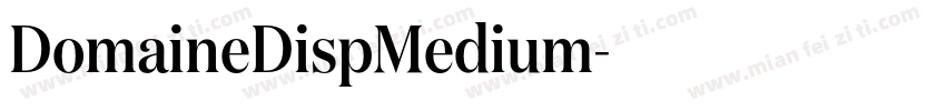 DomaineDispMedium字体转换