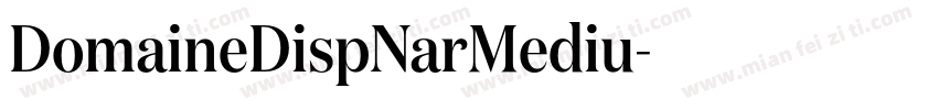 DomaineDispNarMediu字体转换
