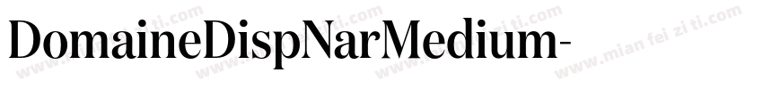 DomaineDispNarMedium字体转换