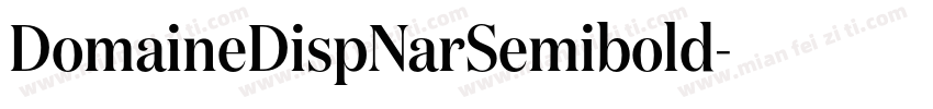 DomaineDispNarSemibold字体转换