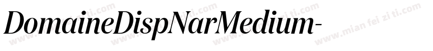 DomaineDispNarMedium字体转换
