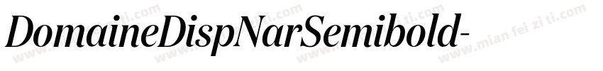 DomaineDispNarSemibold字体转换