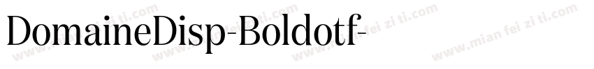 DomaineDisp-Boldotf字体转换