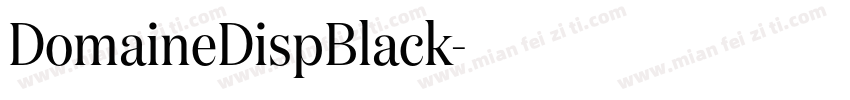 DomaineDispBlack字体转换