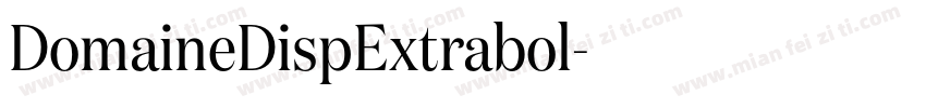 DomaineDispExtrabol字体转换