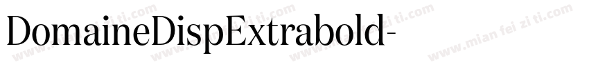 DomaineDispExtrabold字体转换