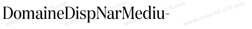 DomaineDispNarMediu字体转换