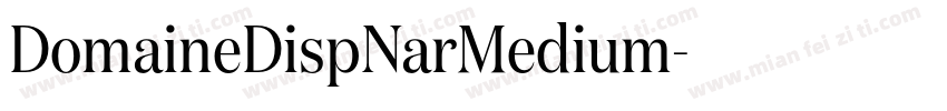 DomaineDispNarMedium字体转换