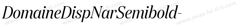 DomaineDispNarSemibold字体转换