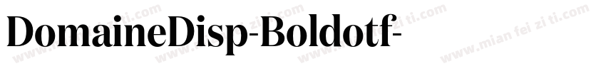 DomaineDisp-Boldotf字体转换
