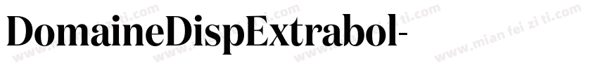 DomaineDispExtrabol字体转换