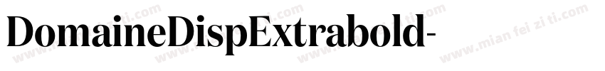 DomaineDispExtrabold字体转换