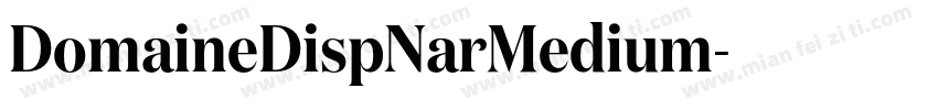 DomaineDispNarMedium字体转换