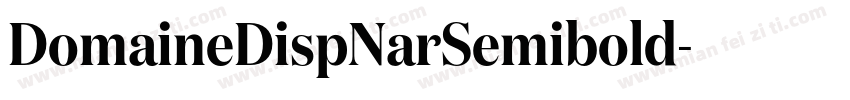 DomaineDispNarSemibold字体转换