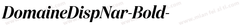 DomaineDispNar-Bold字体转换