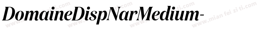 DomaineDispNarMedium字体转换
