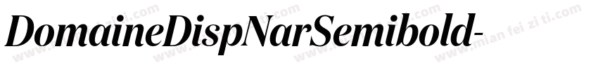 DomaineDispNarSemibold字体转换