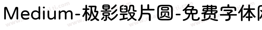 Medium-极影毁片圆字体转换