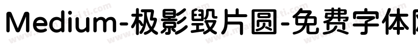 Medium-极影毁片圆字体转换