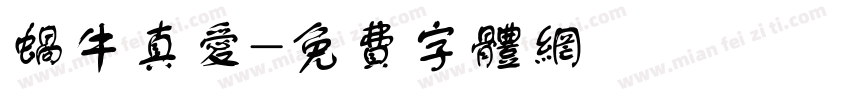 蜗牛真爱字体转换