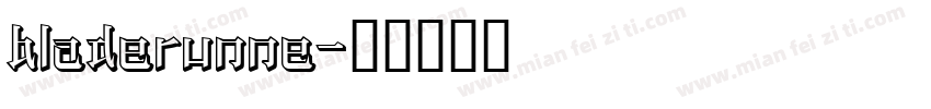 bladerunne字体转换