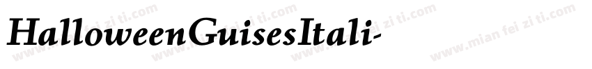 HalloweenGuisesItali字体转换