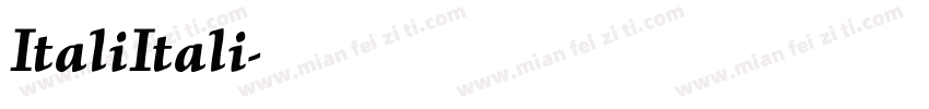 ItaliItali字体转换