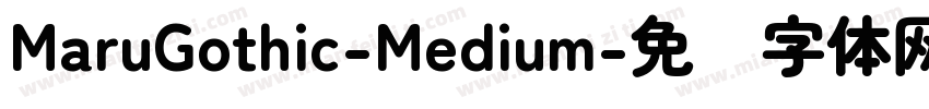 MaruGothic-Medium字体转换