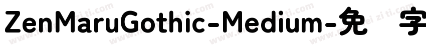 ZenMaruGothic-Medium字体转换