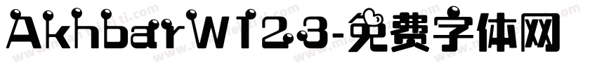 AkhbarW123字体转换