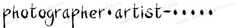 photographer/artist字体转换