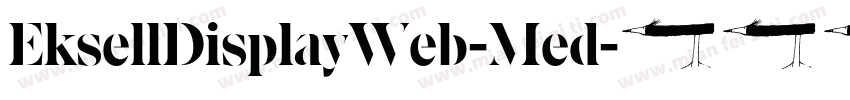 EksellDisplayWeb-Med字体转换