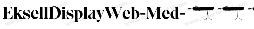 EksellDisplayWeb-Med字体转换
