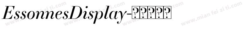 EssonnesDisplay字体转换
