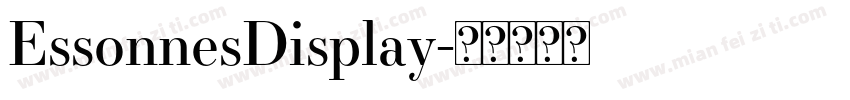 EssonnesDisplay字体转换